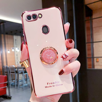 oppor15 mobile phone shell new creative clock ring bracket r15 standard version lens full package protection plated anti-fall soft shell r15 dreamlens version net red tide shell silicone cover star cloud version