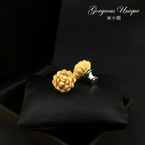 Flower button needle Mini Walking Little Ladys chest pin accessories clothes fixed pin 524