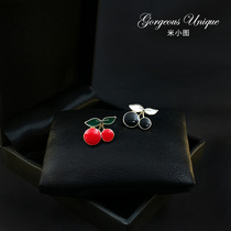 Fashion Cherry small button Korean version of anti-light jewelry safety buckle suit jacket jacket clothing brooch women 631