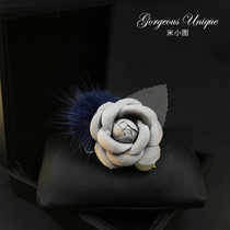 031 Elegant fabric flower hair ball brooch brooch Korean luxury atmospheric fashion pin coat accessories