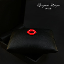 806 m small picture red lip mini pin pin pin pin brooch accessories anti-light buckle 520 Valentines Day gift