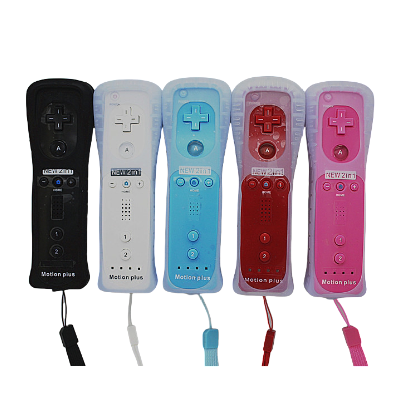 Nintendo Wii Game Controller Two-In-One Wii Right-Hand Controller Wii Game Controller with Built-In Accelerator 