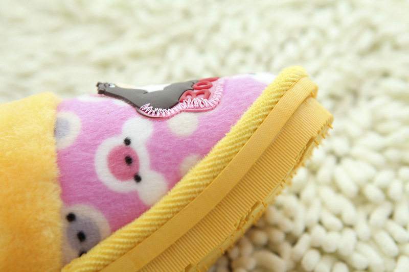 Pantoufles enfants en suède pour hiver - Ref 1021076 Image 13