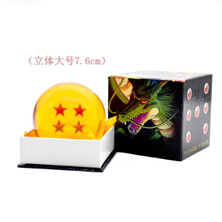 Four Planets (7.6Cm)Tiktok Same Dragon Ball periphery comic name of a fictitious monkey with supernatural powers Garage Kit 7 Seed Dragon crystal Dragon Ball Model   birthday Make a wish