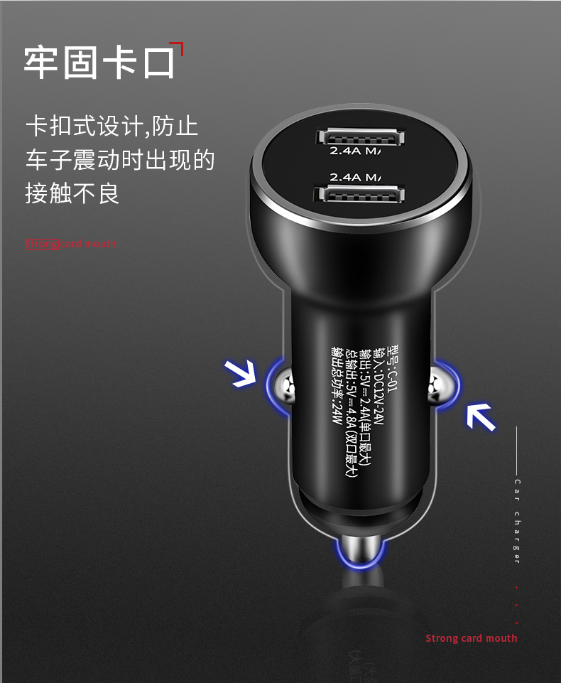 điện thoại Shanze xe sạc một usb nhanh phí với hai đa mục đích xe thuốc lá chuyển đổi nhẹ cắm - Phụ kiện điện thoại trong ô tô giá kẹp điện thoại trên ô tô