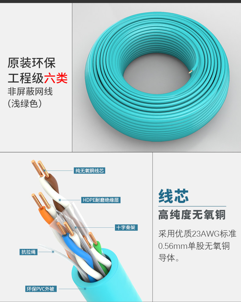 山泽网线电脑宽带网络线室内外无氧铜网线 山泽网线电脑宽带网络线室内外无氧铜网线