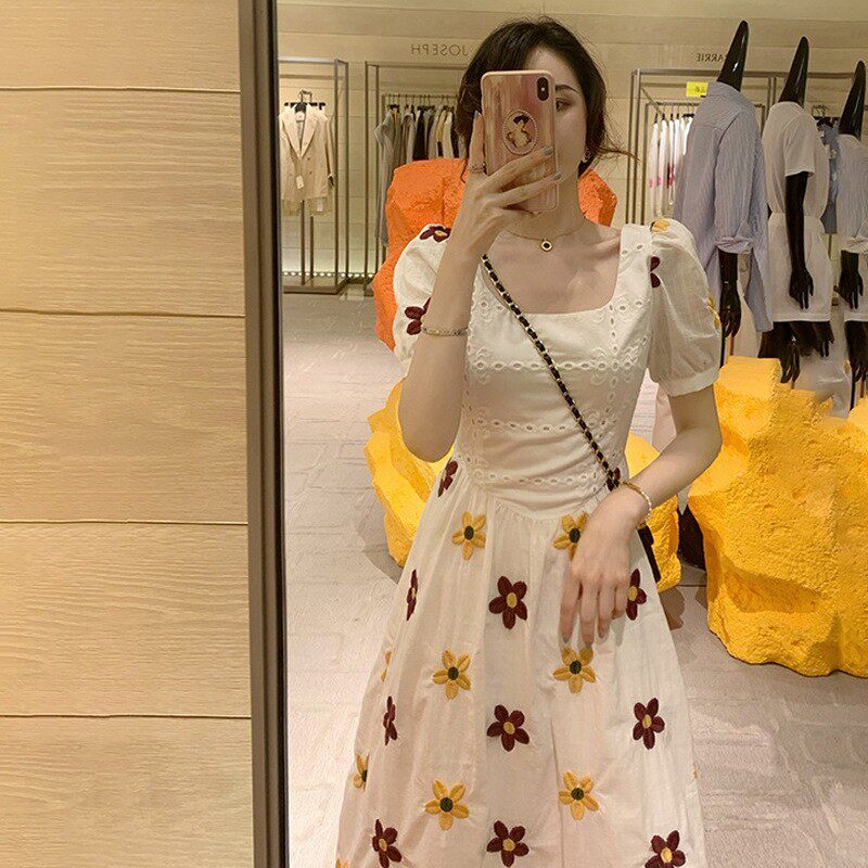 sandro tonali French white broken dress new design of the nice princess fairy dress