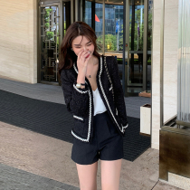 sandro tonali small fragrant wind coat female 2021 spring new French socialite small tweed top