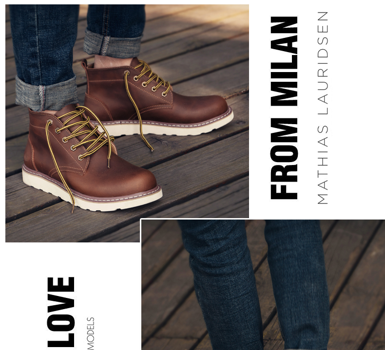Mexi Martin khởi động của nam giới khởi động Người Anh gió boots da tăng giày giúp đỡ cao dụng cụ khởi động mùa hè sa mạc khởi động giày nam giày lười lv