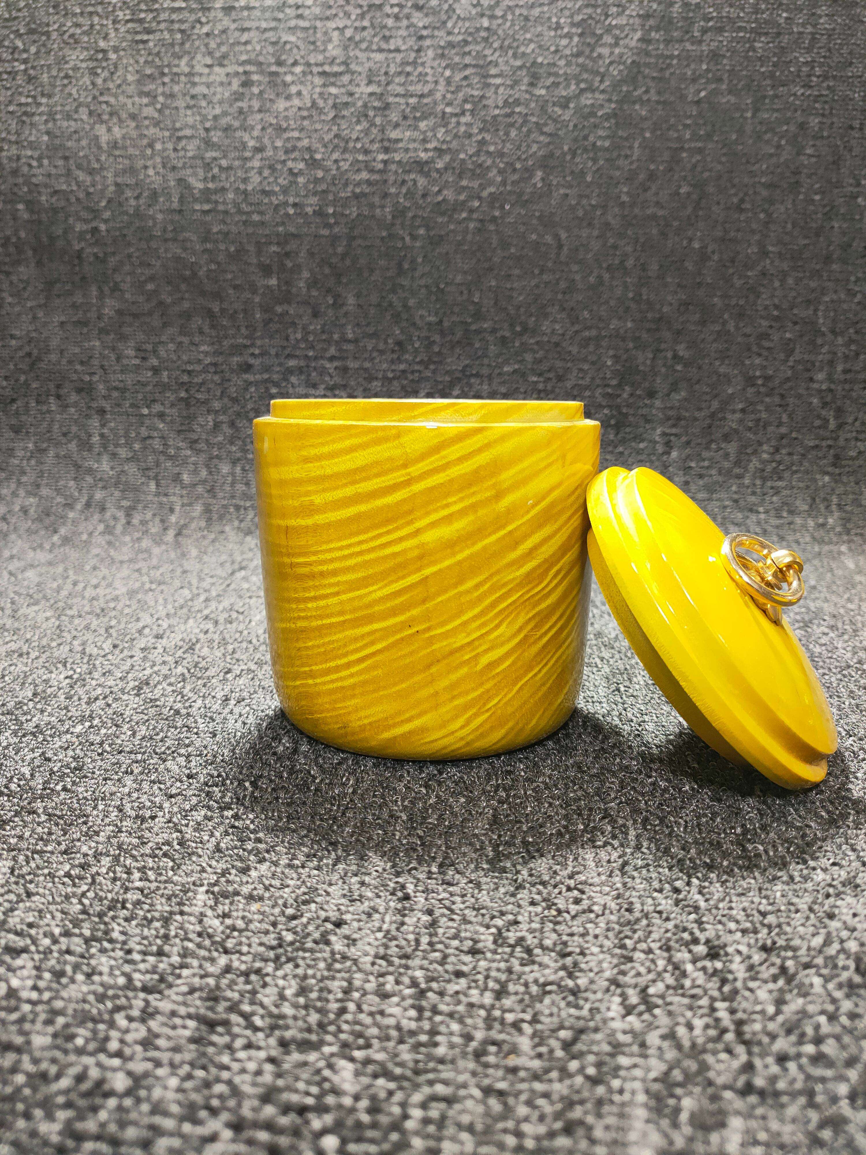 Golden Wire Nan Tea Can Solid Wooden Tea Box Sealed Gold Change Storage Tea Can Storage Tea Can