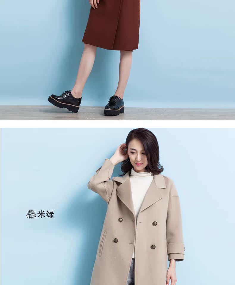 Áo chống mưa đôi mùa nữ áo gió màu rắn dài khí chất eo eo áo len len áo khoác nữ - Áo len lót đôi áo khoác nữ hàn quốc