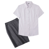 Комплект, юбка, классический костюм, летний пиджак классического кроя для офиса для работы, короткий рукав