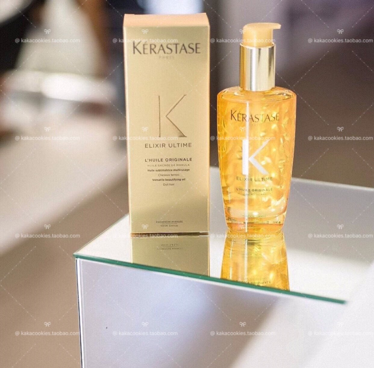 On the way to the new version of Paris Kashi Jing pure repair hair oil 100ml fairy essential oil gold oil light moisturizing canopy oil