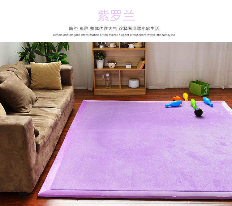 Kiểu Nhật tatami nhung san hô net phòng ngủ thảm đỏ cùng trẻ em dưới mat dày bò mat nhà phòng khách - Thảm thảm trải nền nhà