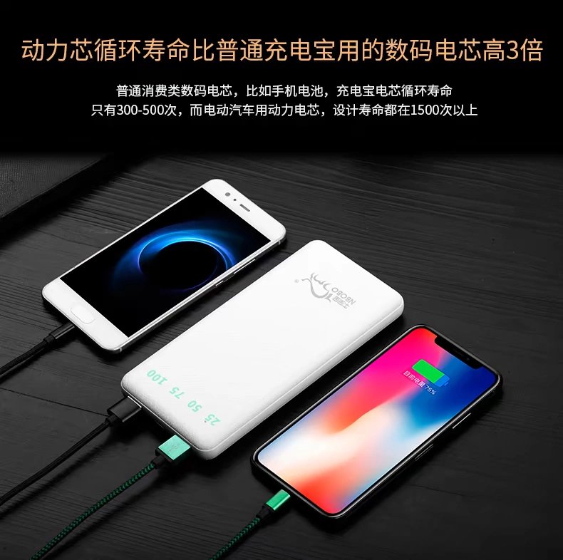 10000mah công suất lớn siêu mỏng di động polymer điện di động gia súc bé sạc kho báu loại phổ - Ngân hàng điện thoại di động