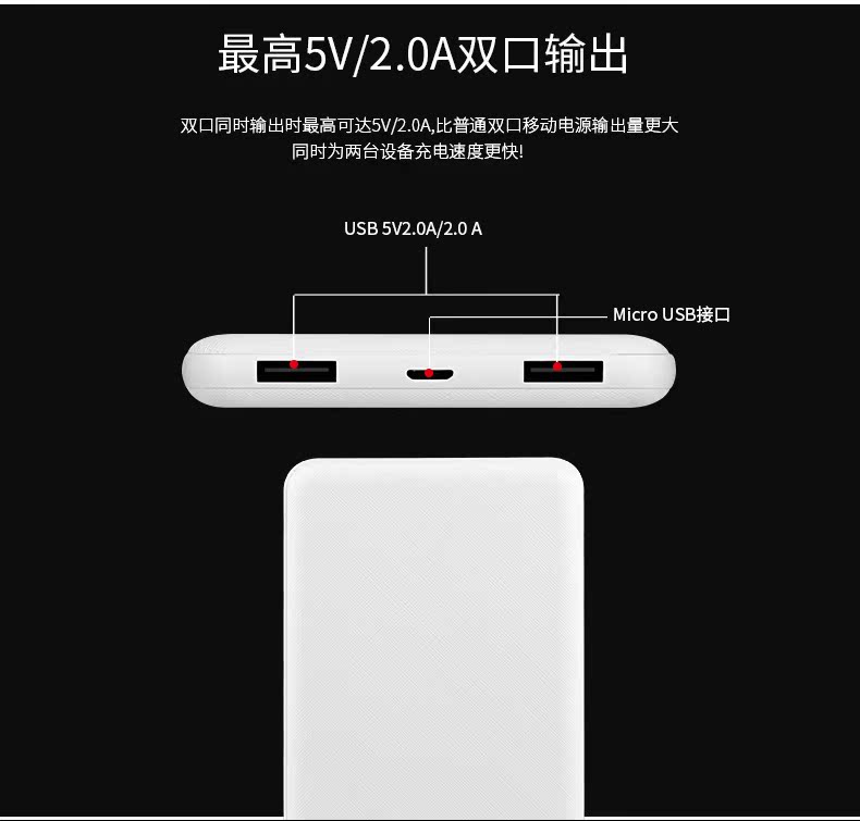 10000mah công suất lớn siêu mỏng di động polymer điện di động gia súc bé sạc kho báu loại phổ - Ngân hàng điện thoại di động xmobile 10000