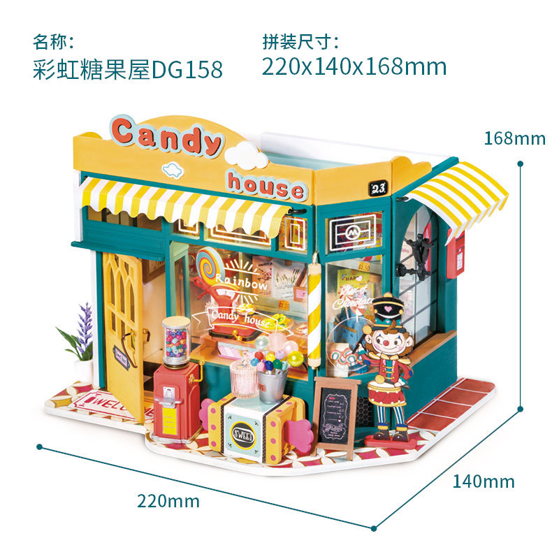 If You Come, You Can DIY an Art House, a Rainbow Candy House, a Hand-Assembled Model Villa, a Building, a Coffee Shop, or a Birthday Gift