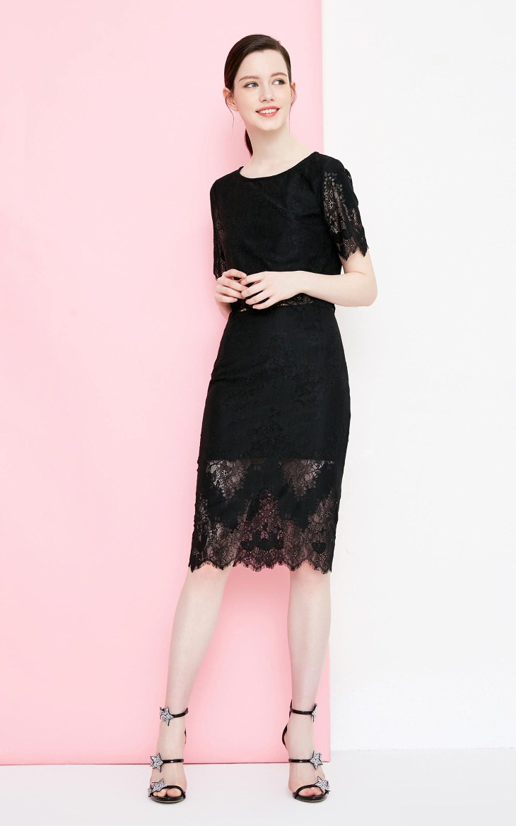 [3 miễn phí 1] Váy ren dài ngang hông của Vero Moda | 317316517 chân váy dạ tweed