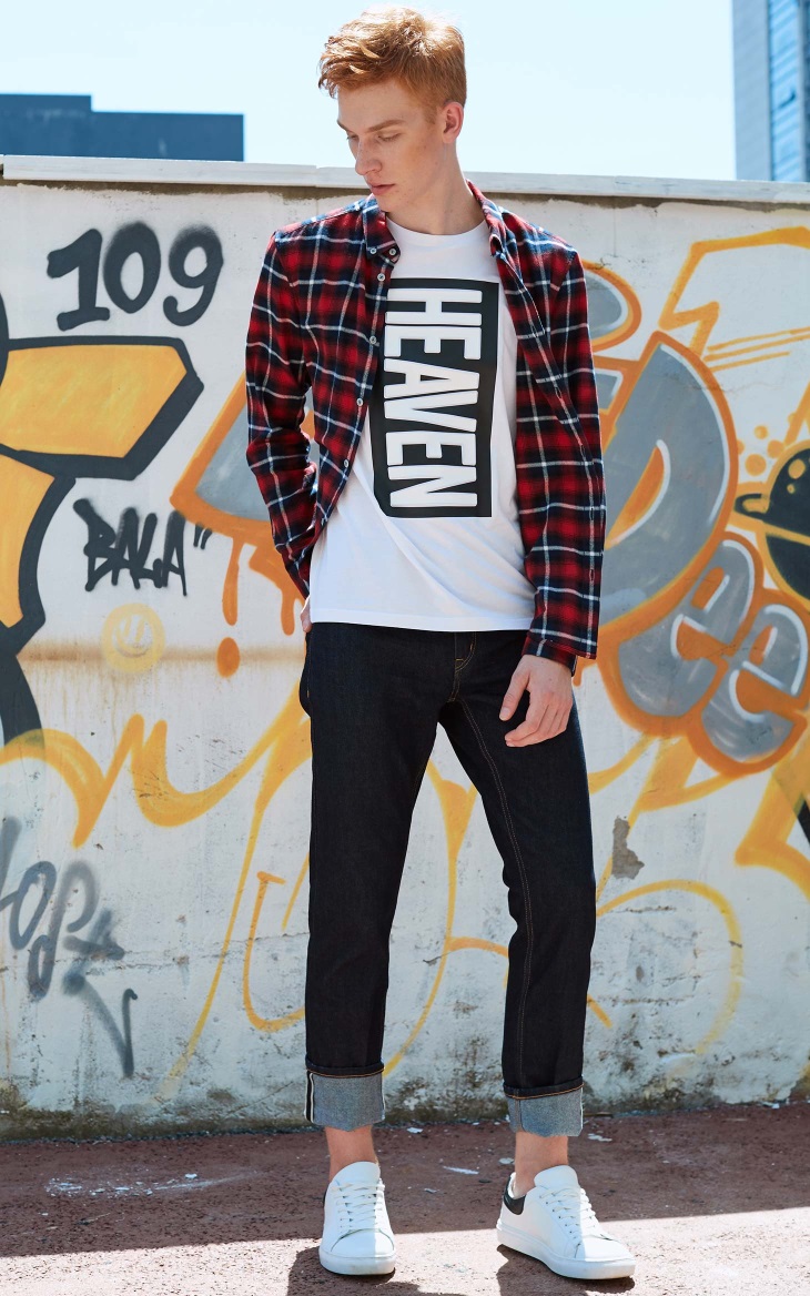 [3 miễn phí 1] Xu hướng Jack Jones kiểm tra quần áo sơ mi cotton dài tay mỏng manh M | 217305524 áo sơ mi nam đẹp 2020
