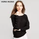 [Giá trị mùa thu và mùa đông] Áo len cổ tròn tay dài của Vero Moda có cổ áo đan len có đáy | áo len nữ cổ cao