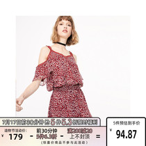 Aya Zhi (summer new national style crochet suspender waist chiffon one-piece shorts female) 119378502