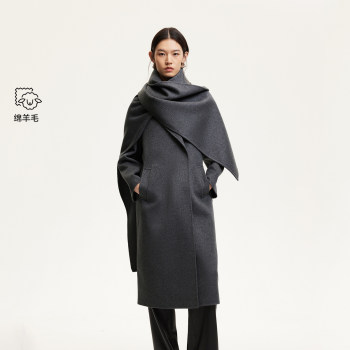 Vero moda woolen coat for women 25 winter new style pure wool lapel waist coat with versatile temperament