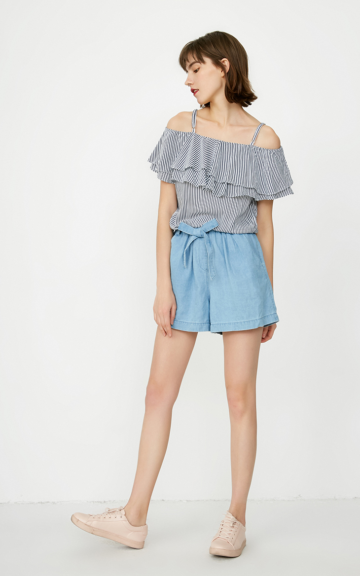 [3 miễn phí 1] CHỈ mùa hè quần short yếm denim mới dành cho nữ | 117276501 thoi trang cong so