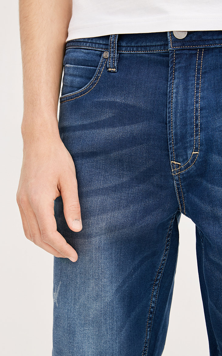 [3 miễn phí 1] JackJones Jack Jones mặc quần short denim thoải mái E | 217243512 quần nam đẹp
