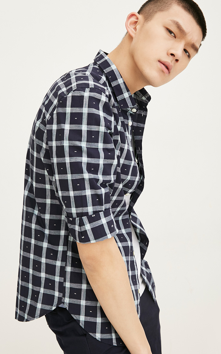 JackJones Jack Jones Áo sơ mi cotton sọc kẻ sọc E | 217131508 áo sơ mi jean nam