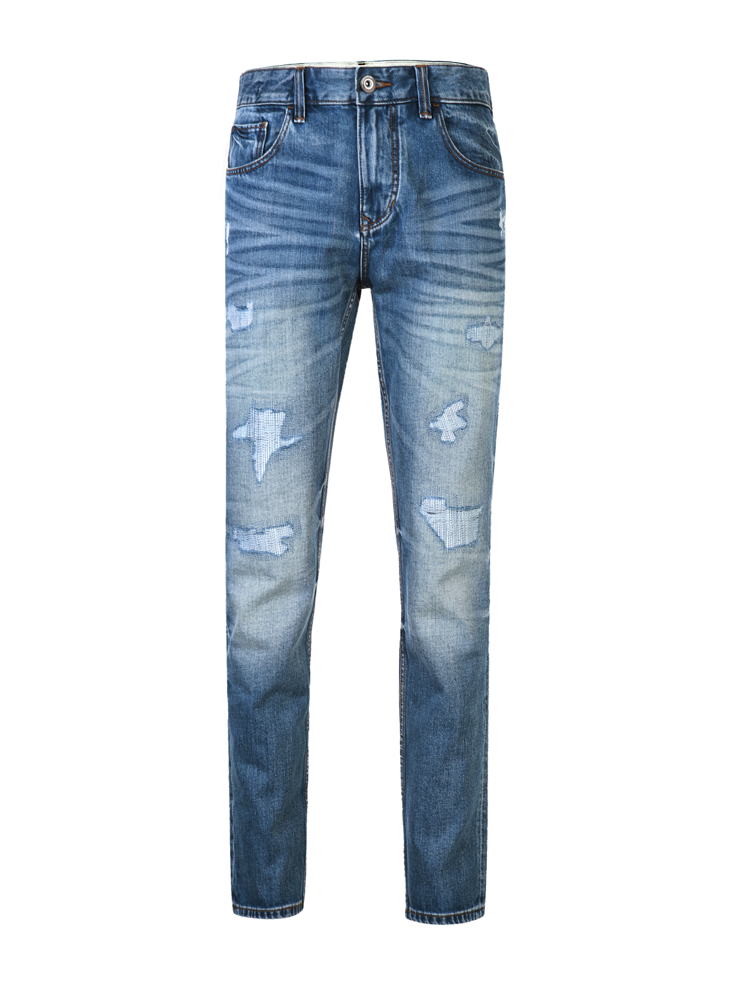 CHỌN Slade bông vá khâu của người đàn ông rửa jeans D | 417132515