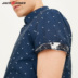 [3 miễn phí 1] JackJones Jack Jones cotton cổ áo sơ mi nam tay ngắn S | 217204525 sơ mi ngắn tay Áo