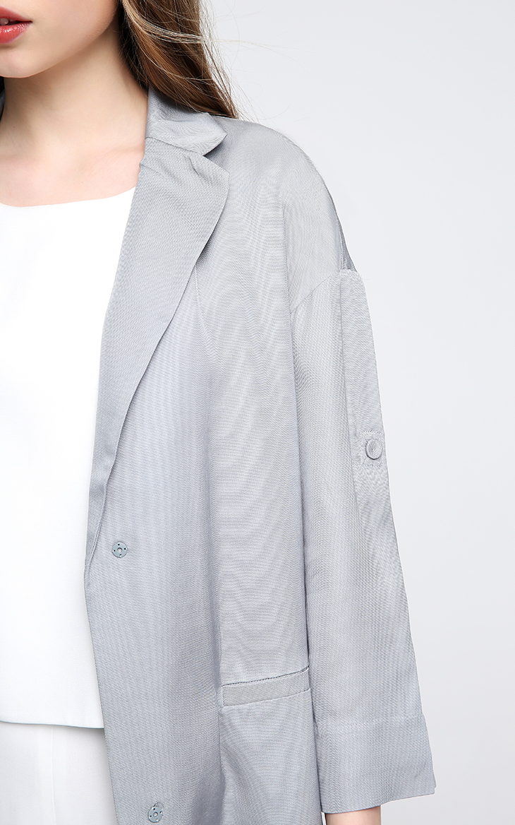 [3 miễn phí 1] Vero Moda hai mặc áo blazer dài tay bảy điểm | 317208529 vest kẻ nữ