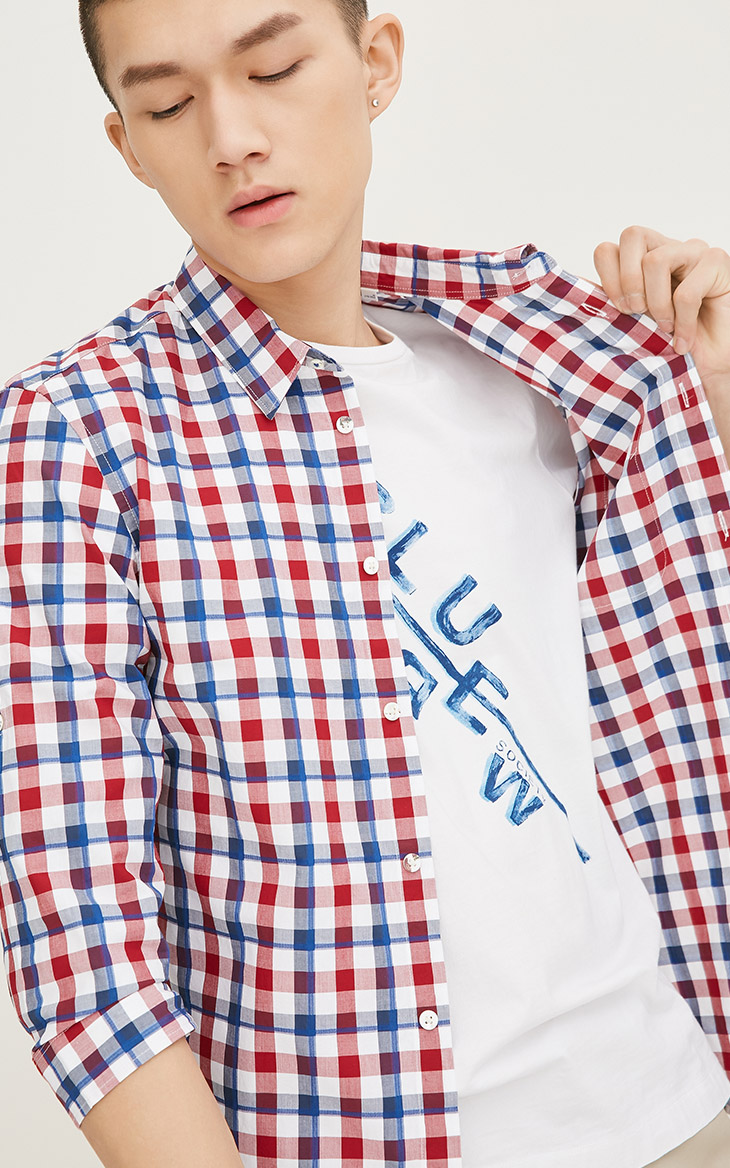 JackJones Jack Jones áo cotton mỏng cắt tay áo S | 217131509 mẫu áo công sở đẹp