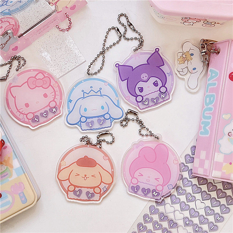 ins custom name couple kulomi jade gui dog meleti key buckle pendant bag bestie girl bag hang