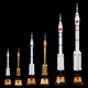 Long March 2F rocket model alloy simulation ຈີນ space satellite Long March 2 CZ2F ເຄື່ອງທີ່ລະນຶກ