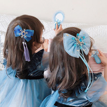 Children hairclip Korea Frozen Headwear Bow Clip Frozen Accessories Aisha Kids Aisha