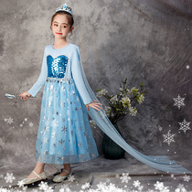 Frozen Princess Dress 2 Aisha Children Girls Pengpeng Spam Childrens Dress Girls Aisha Clothing Skirt