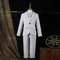 Boy suit suit suit dress piano performance flower girl dress children suit English style 2021 autumn dress New