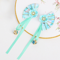 Ancient costume tassel cherry blossom childrens hair accessories table performance headdress and style Hanfu girl Japanese geisha sword chrysanthemum hairclip