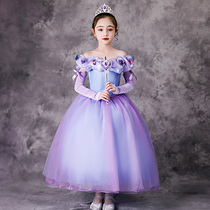 Cinderella princess dress Elsa dress Children Sophia girls Frozen dress sub cos performance suit