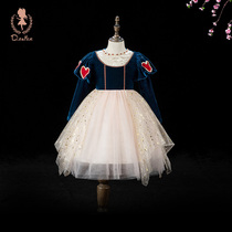 Snow White Princess Dress Autumn New Girls Birthday Dress Little Girl Frozen Childrens Dress