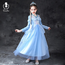 Frozen Elsa Princess Dress New Aisha Girls Dress Children Aisha Halloween Costume Dress