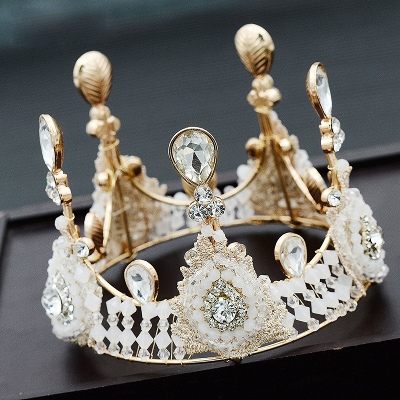 Children's crown hair accessories little girl birthday crystal crown children Frozen girl princess show headwear