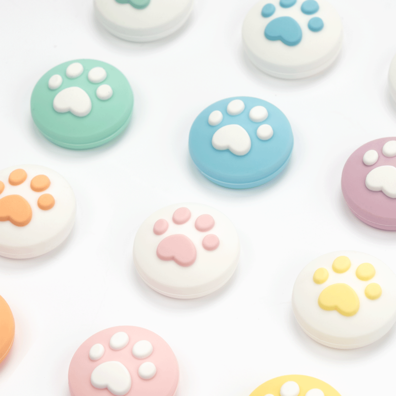 Extremely want Nintendo Switch oled cute cat claw rocker cap ns joycon silicone protective sleeve accessories