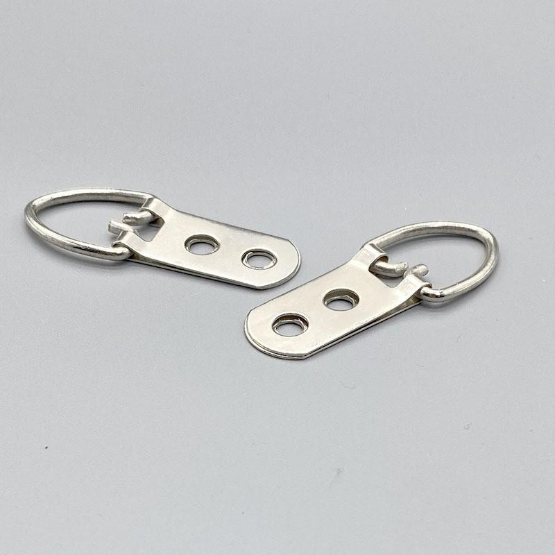 Photo Frame Hooks, Hardware Accessories, Decorative Painting Backside Hooks, Thick Wire Double-Hole Hanging Rings for Advertising Signs and Plaques Photo Frame Hooks, Hardware Accessories, Decorative Painting Backside Hooks, Thick Wire Double-Hole Hanging Rings for Advertising Signs and Plaques