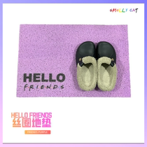 I am crazy for the American drama Friends enter the house and enter the door Old friends silk circle carpet floor mat foot mat old friends non-slip