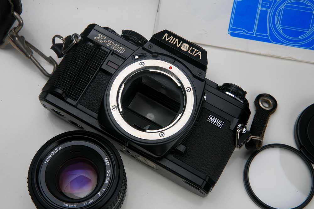 96 new Minolta X700 X-700 50 2 film SLR set machine to send original UV mirror