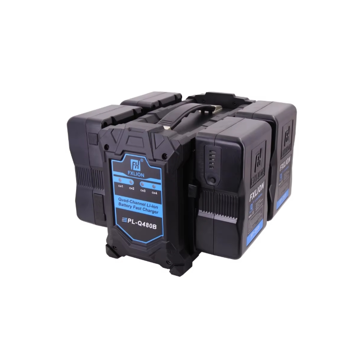 PL-Q480B 4 channel simultaneously charging Quad-Channel V-Mount Fast Battery Cha