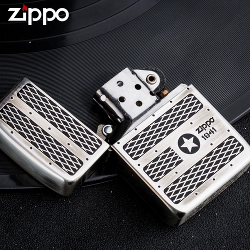 Оригинальный подлинный Zippo Liger American Culture Zhibao 1941 Classic Pentagon, начиная с серебра