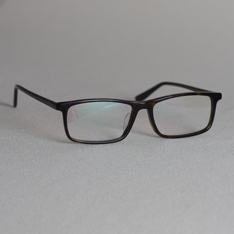High-End Rectangular Low-Frame Glasses for Large Faces, Tortoiseshell Material Narrow Frame, High Myopia Eyeglass Frames for Men with Wide Faces, Business Style High-End Rectangular Low-Frame Glasses for Large Faces, Tortoiseshell Material Narrow Frame, High Myopia Eyeglass Frames for Men with Wide Faces, Business Style